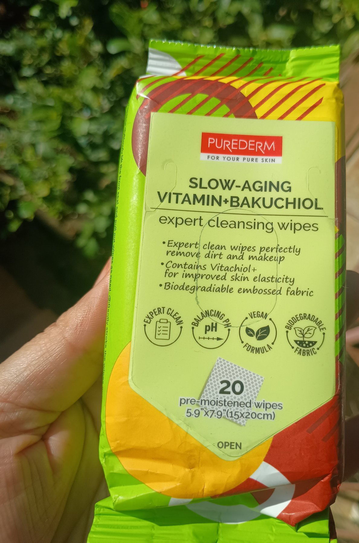 Lenços demaquilantes com vitaminas+Bakuchiol