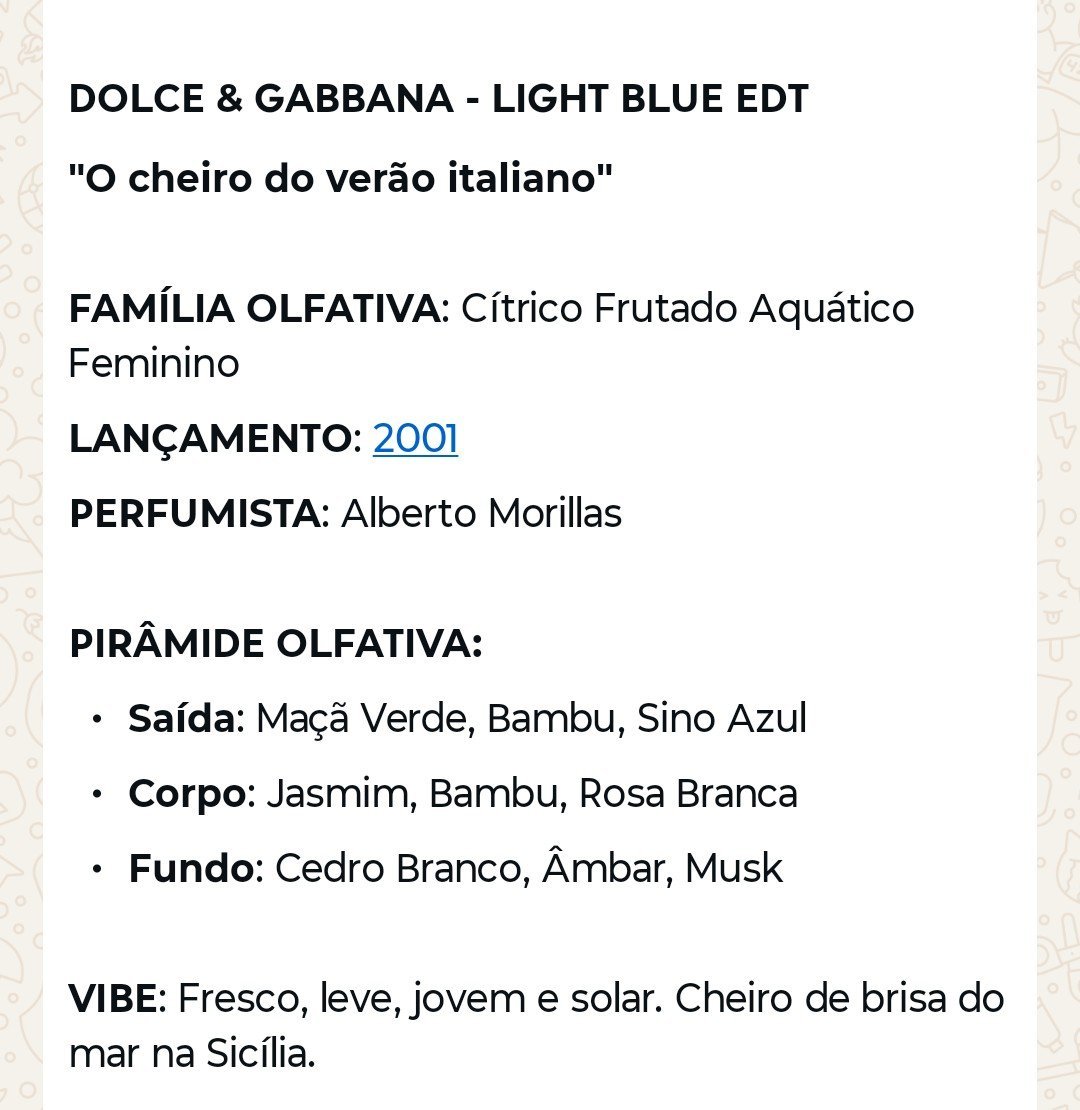 Light Blue EDT 100 ml