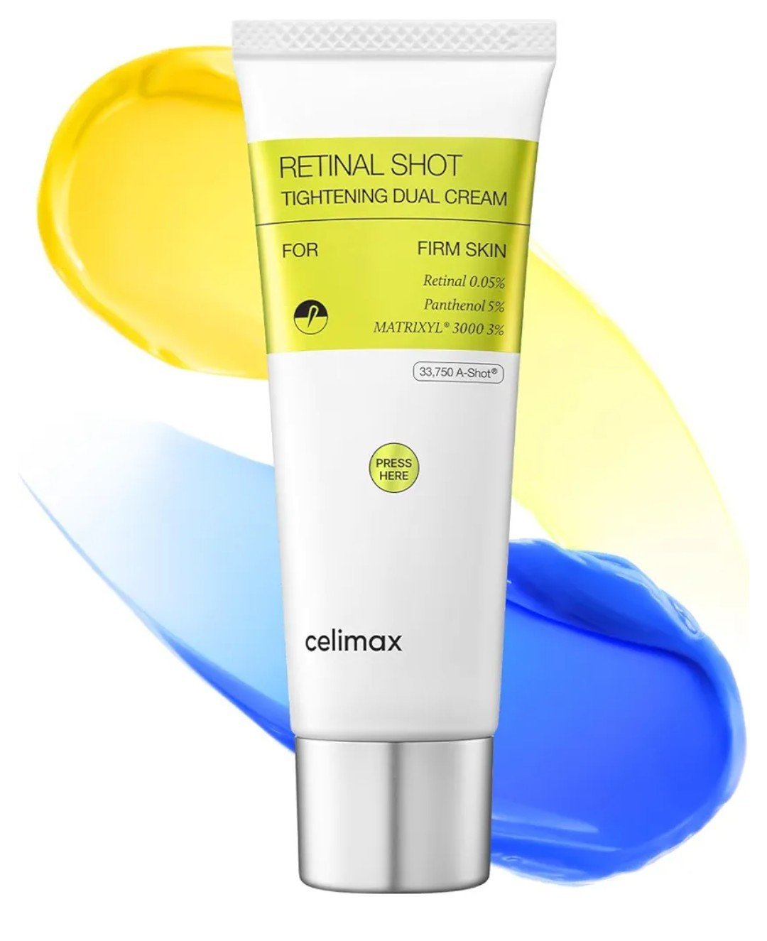 Retinal shot celimax thigtening dual cream