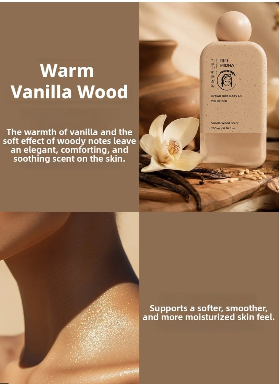 Rice body oil